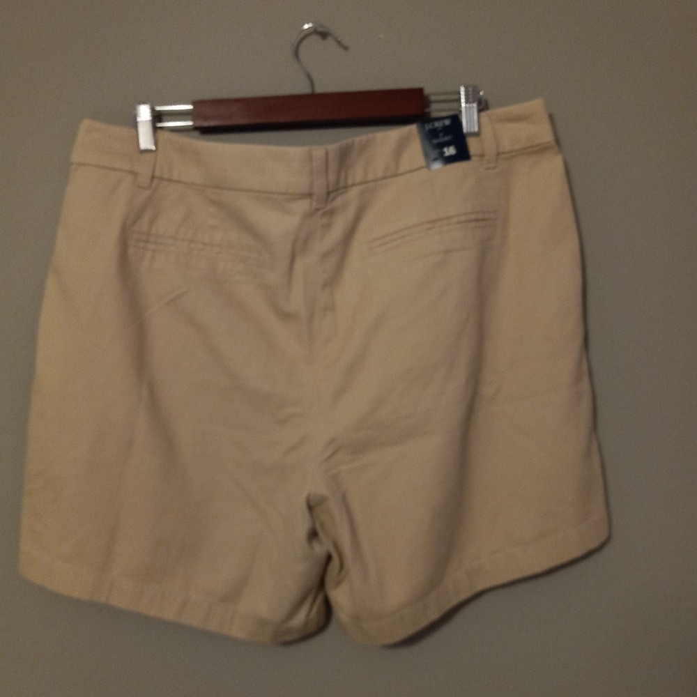 J.Crew 16 Preppy Pocketed Khaki Shorts New - Picture 5 of 12